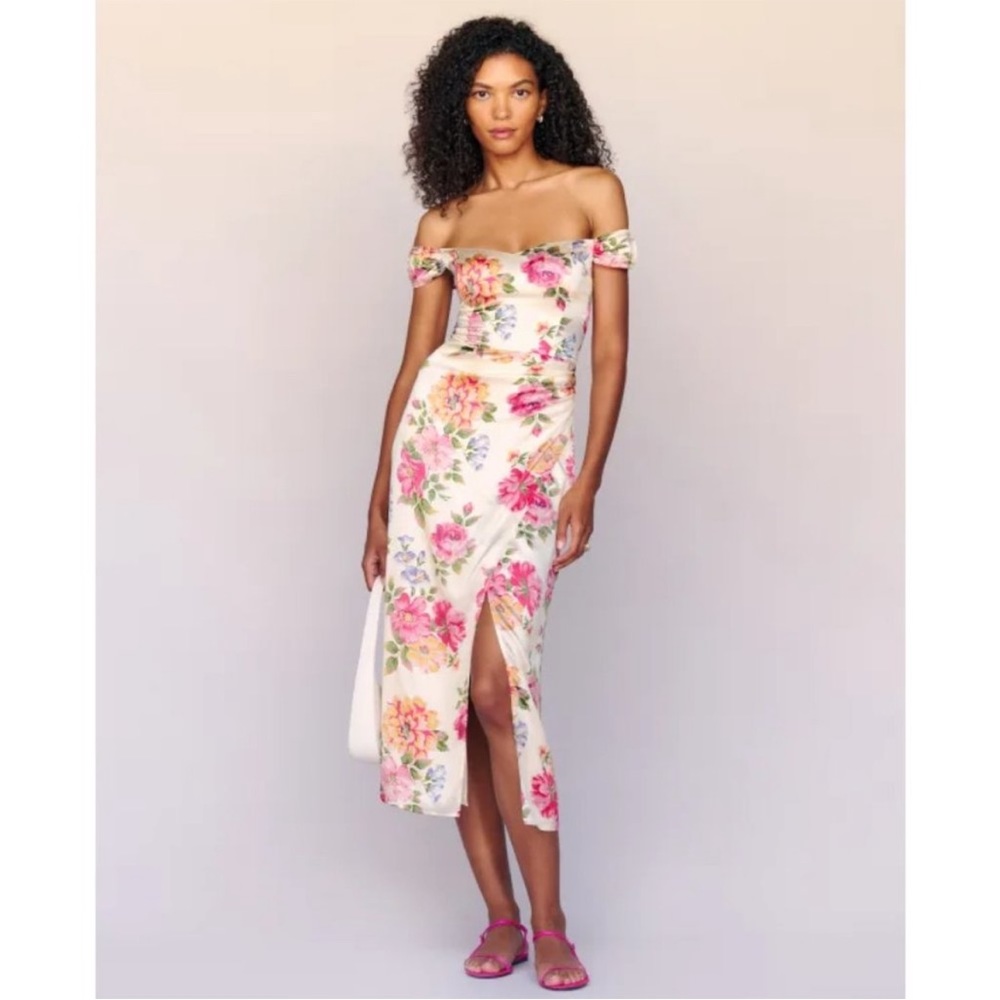 Genesis Silk Floral Midi | Reformation